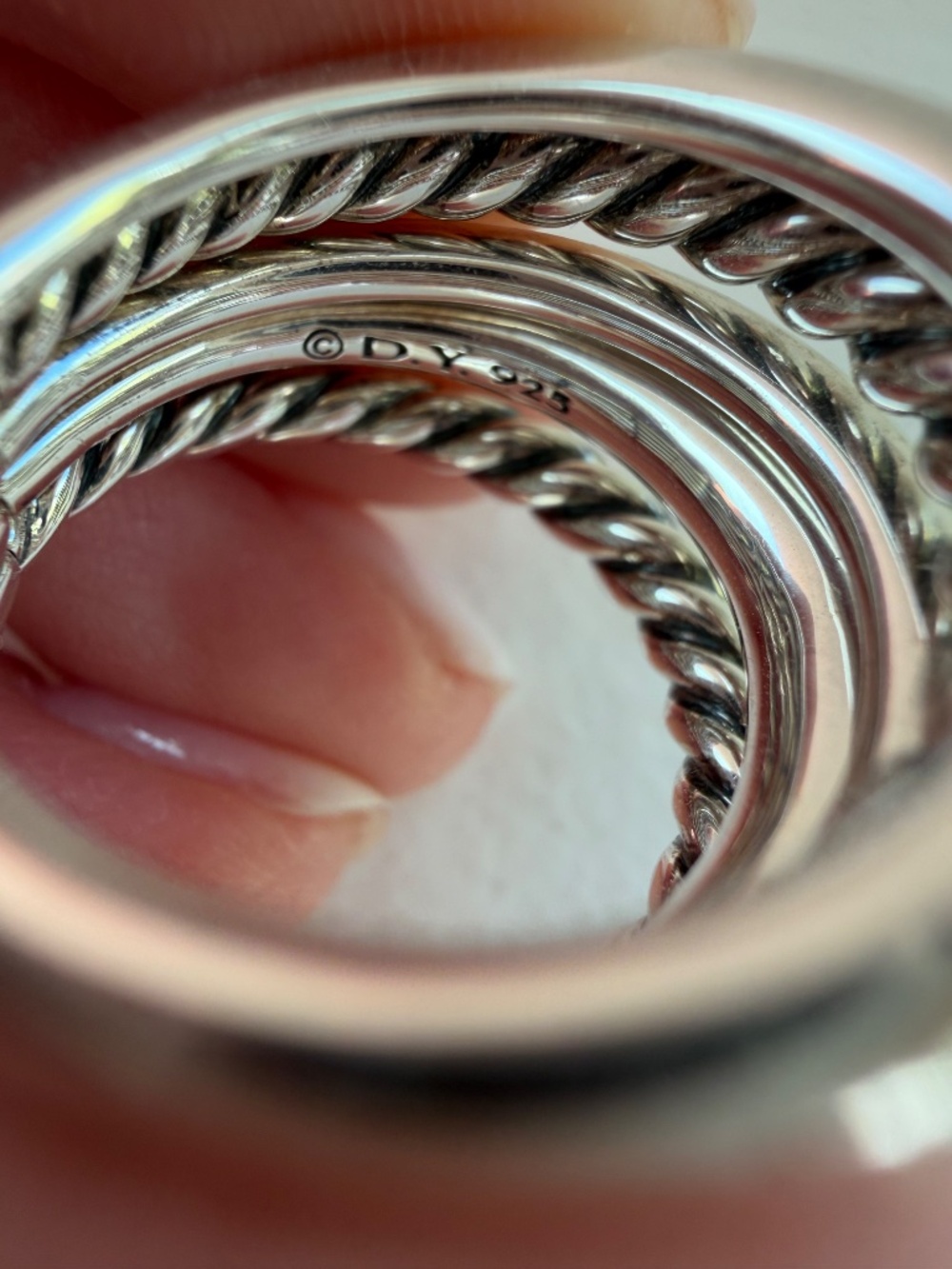 David Yurman Five Row Pure Form Ring - Picture 7 of 9